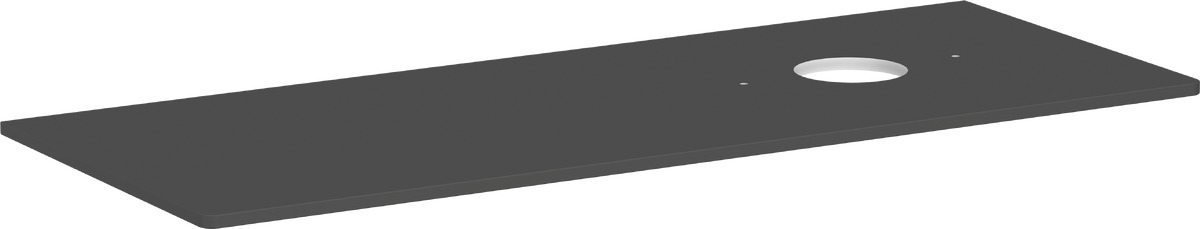 Hansgrohe Xelu Q Naphtha-Arbeitsplatte 136x55 cm grau 54117910