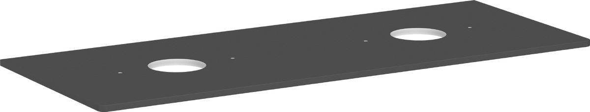 Hansgrohe Xelu Q Naphtha-Arbeitsplatte 136x55 cm grau 54118910