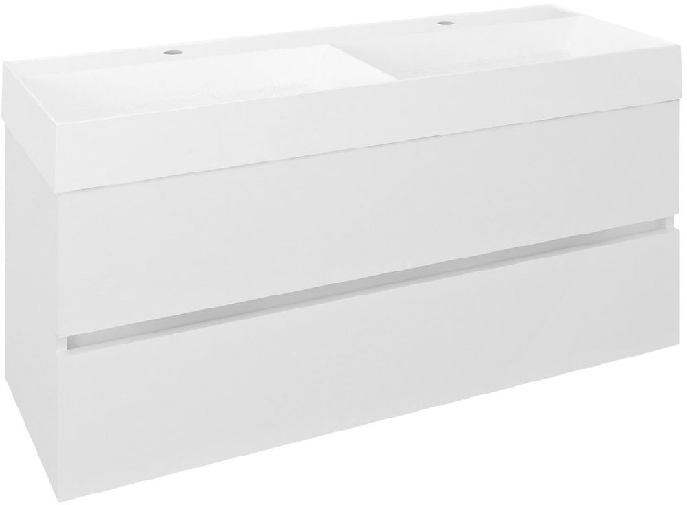 Sapho Odetta Kabinett 118x43.5x50 cm Unterschrank hängend weiß DT120-3030