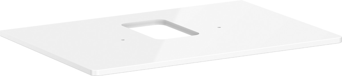 Hansgrohe Xelu Q Naphtha-Arbeitsplatte 78x55 cm weiß 54120050
