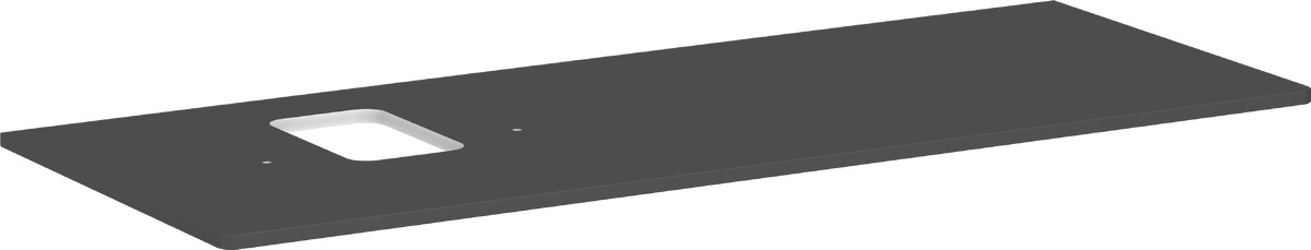 Hansgrohe Xelu Q Naphtha-Arbeitsplatte 136x55 cm grau 54123910