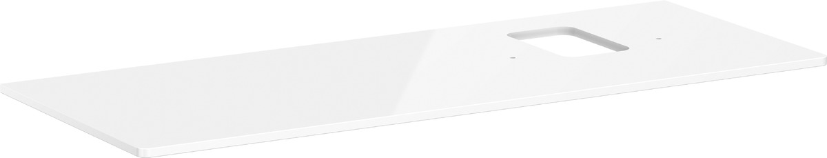 Hansgrohe Xelu Q Naphtha-Arbeitsplatte 136x55 cm weiß 54124050