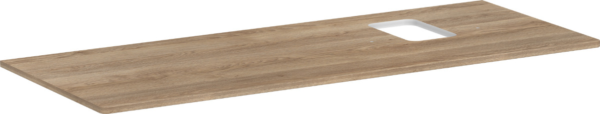 Hansgrohe Xelu Q Naphtha-Arbeitsplatte 136x55 cm eiche 54124230