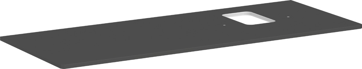 Hansgrohe Xelu Q Naphtha-Arbeitsplatte 136x55 cm grau 54124910