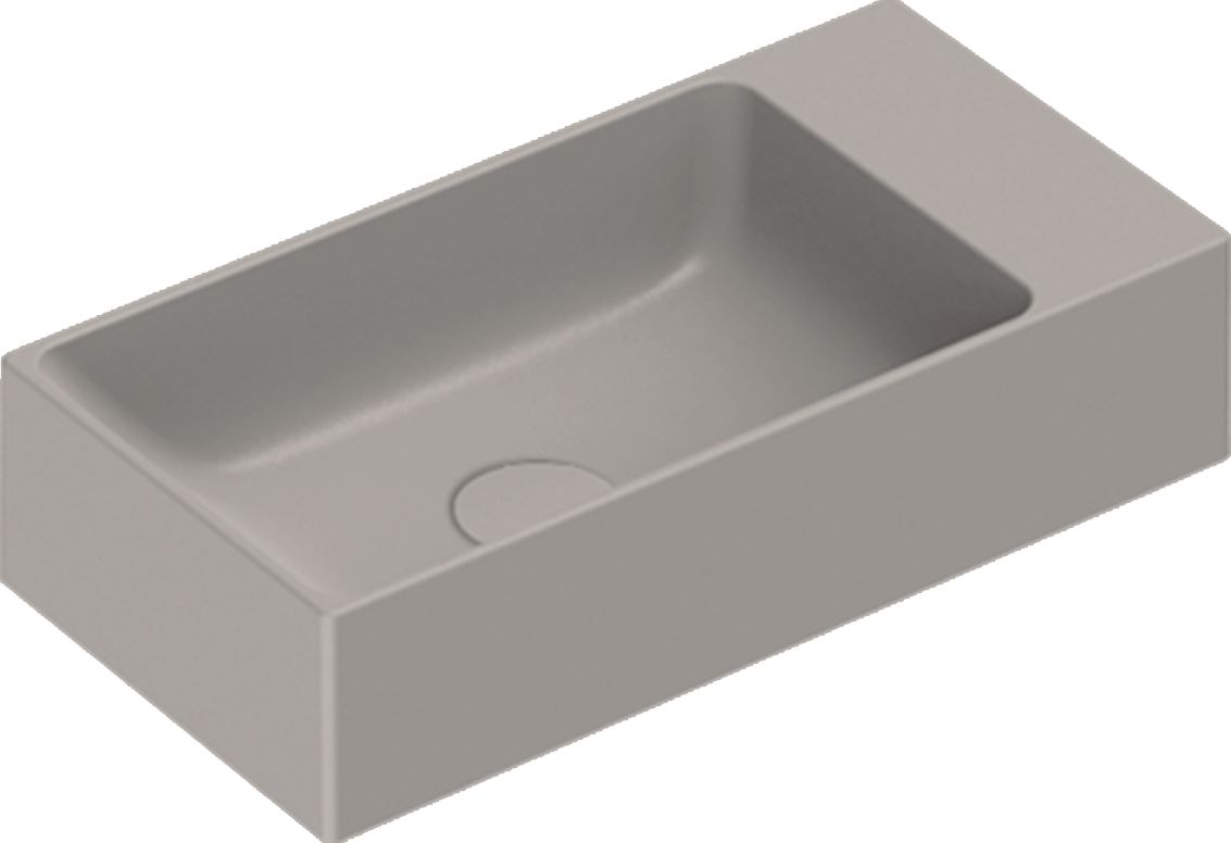 Catalano Verso Waschbecken 50x25 cm rechteckig Klassisch schwarz 0220521022