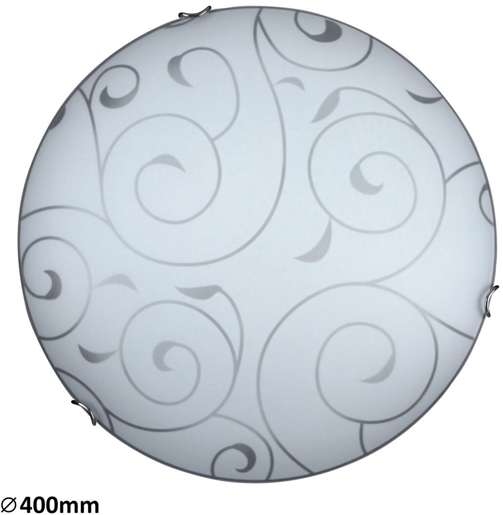 Rabalux Harmony Decke 2x60 W weiß-chrom-muster 3853