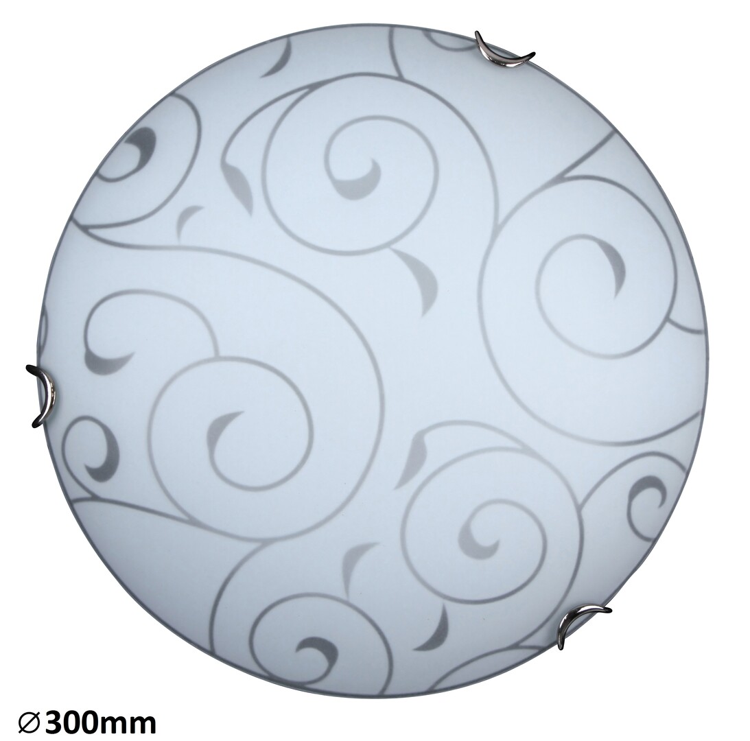 Rabalux Harmony Decke 1x60 W weiß-chrom-muster 3852
