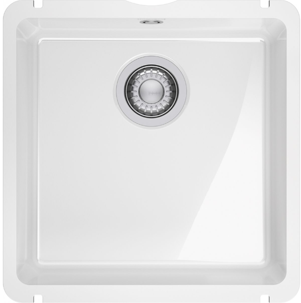 Franke KubusX Keramikspüle 40.5x40 cm weiß 126.0738.286