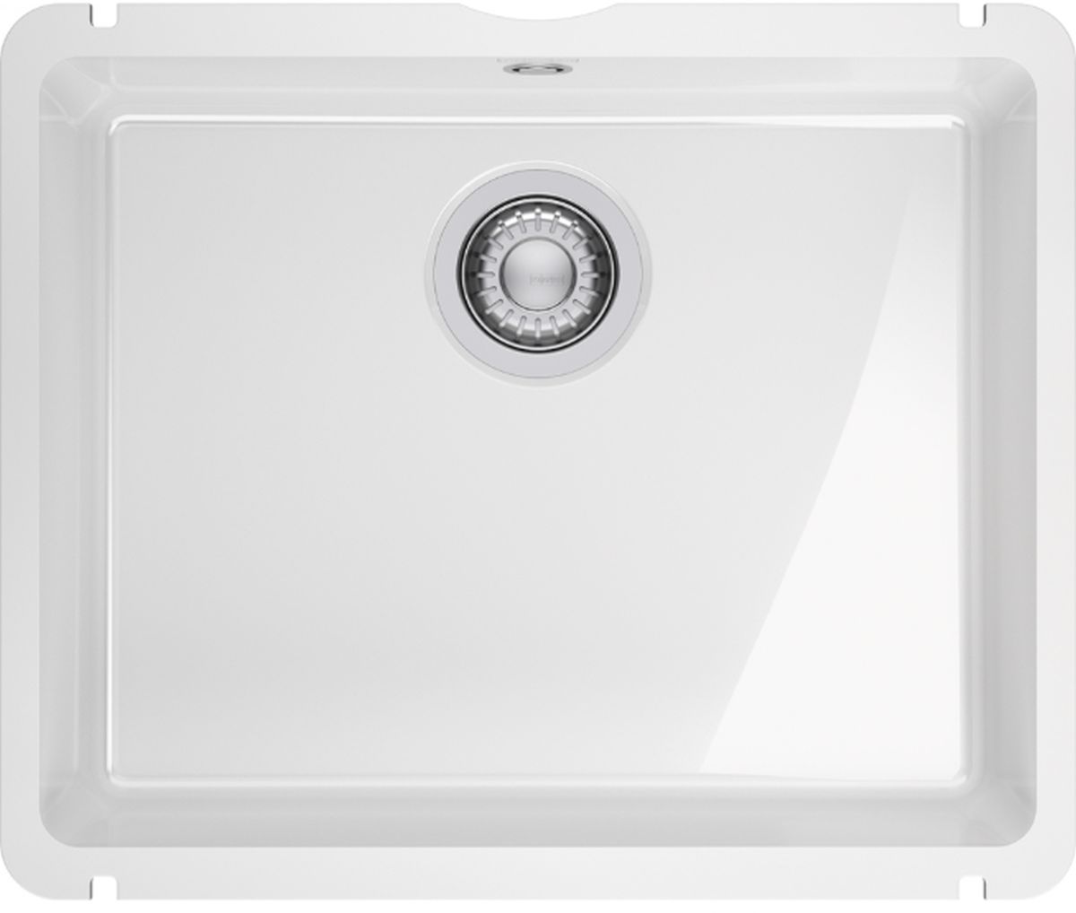 Franke KubusX keramikspüle 50.5x40 cm weiß 126.0738.290