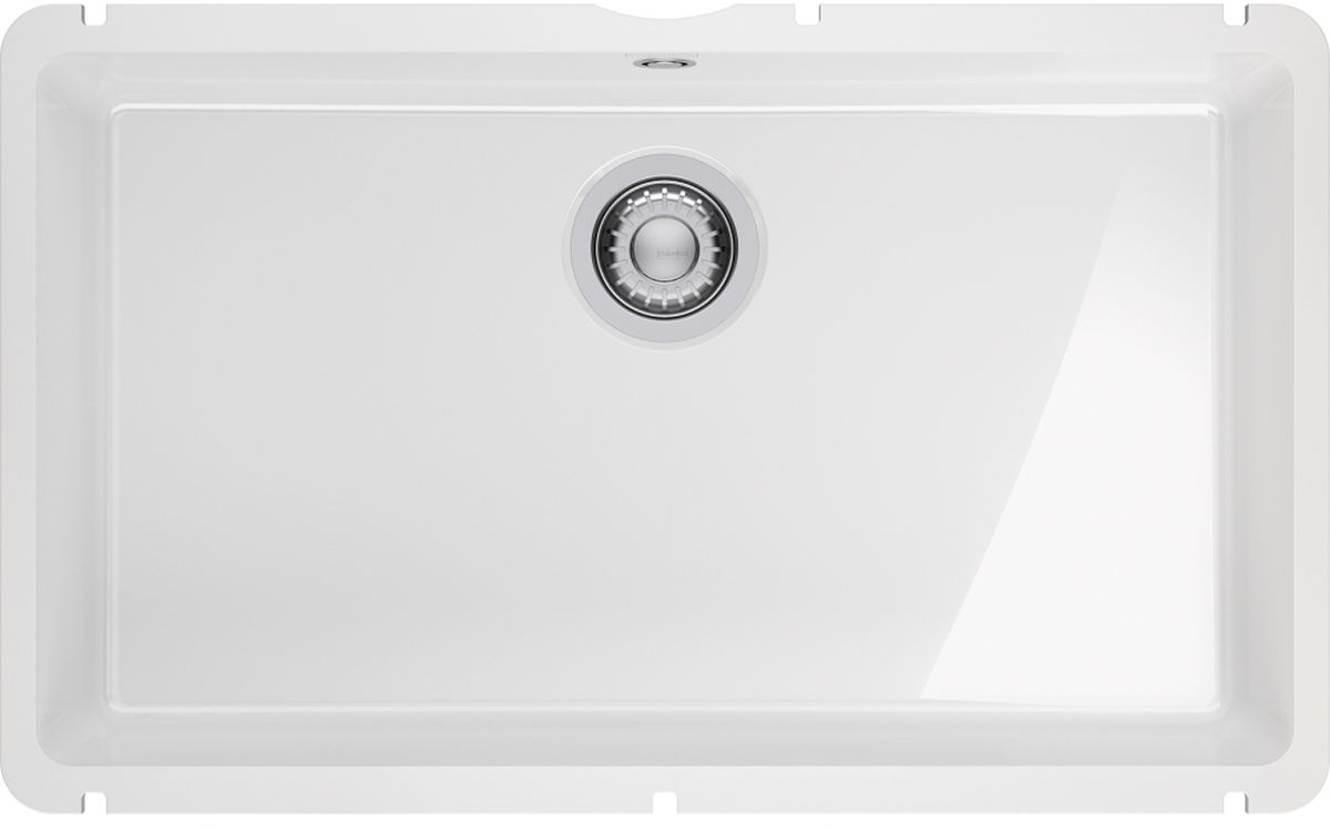 Franke KubusX Keramikspüle 70.5x40 cm weiß 126.0738.294