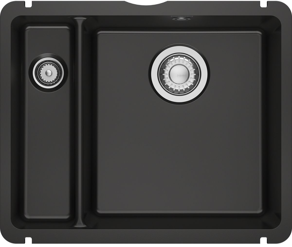 Franke KubusX keramikspüle 49x40 cm schwarz 126.0738.301