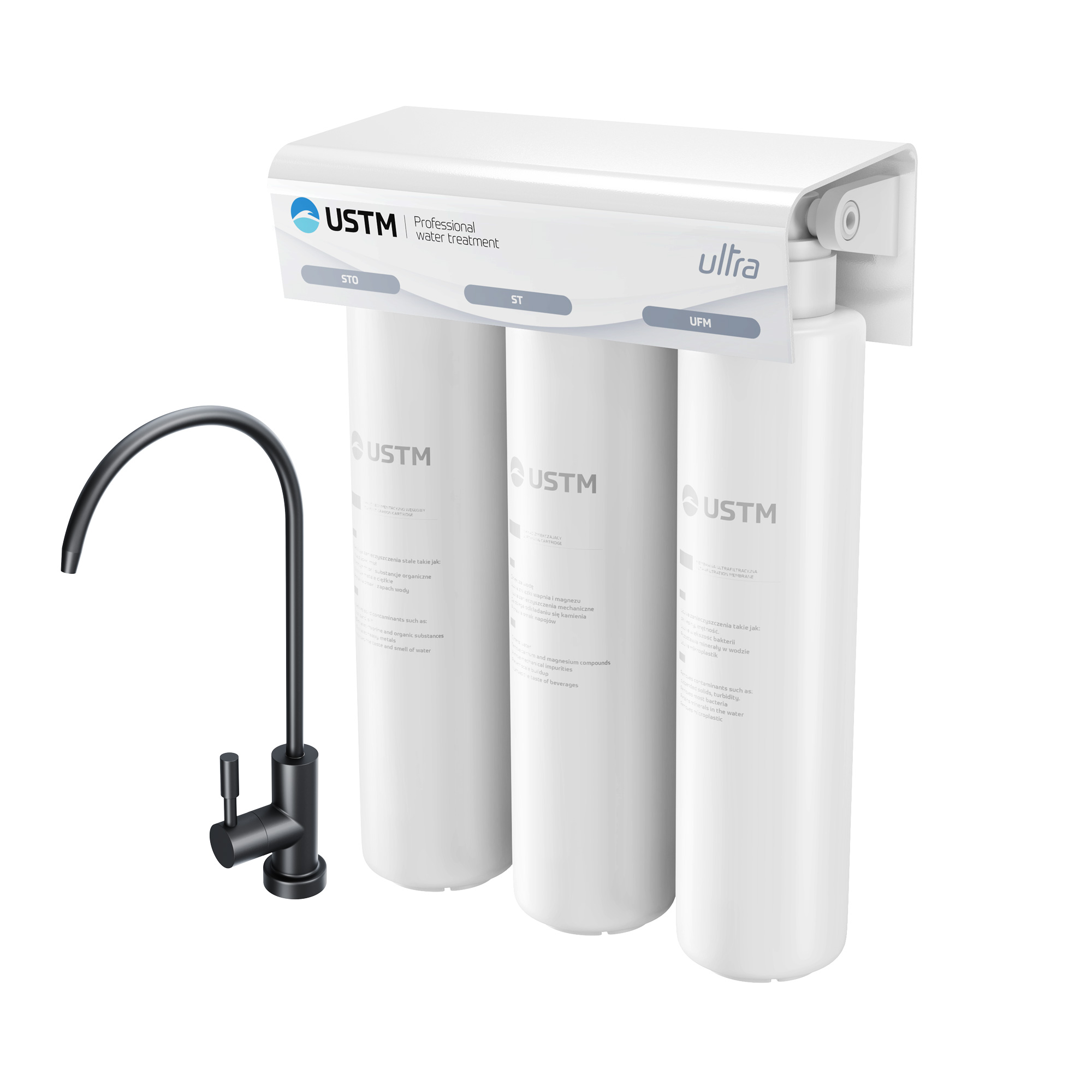 USTM Ultra untertischfilter ULTRABLACKSTYLE