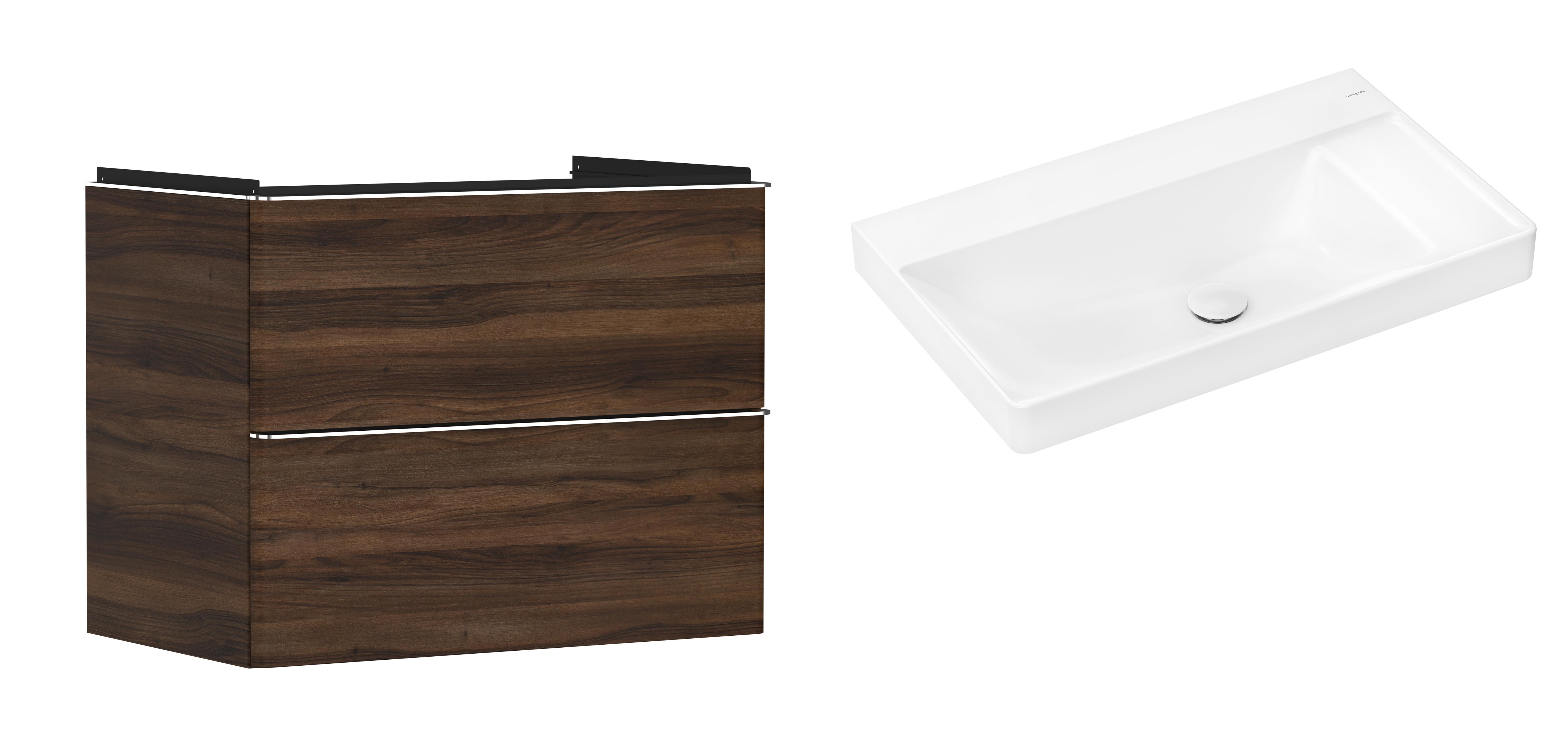 Set Kabinett Hansgrohe Xelu Q 54030000, Waschbecken Hansgrohe Xelu Q 61026450