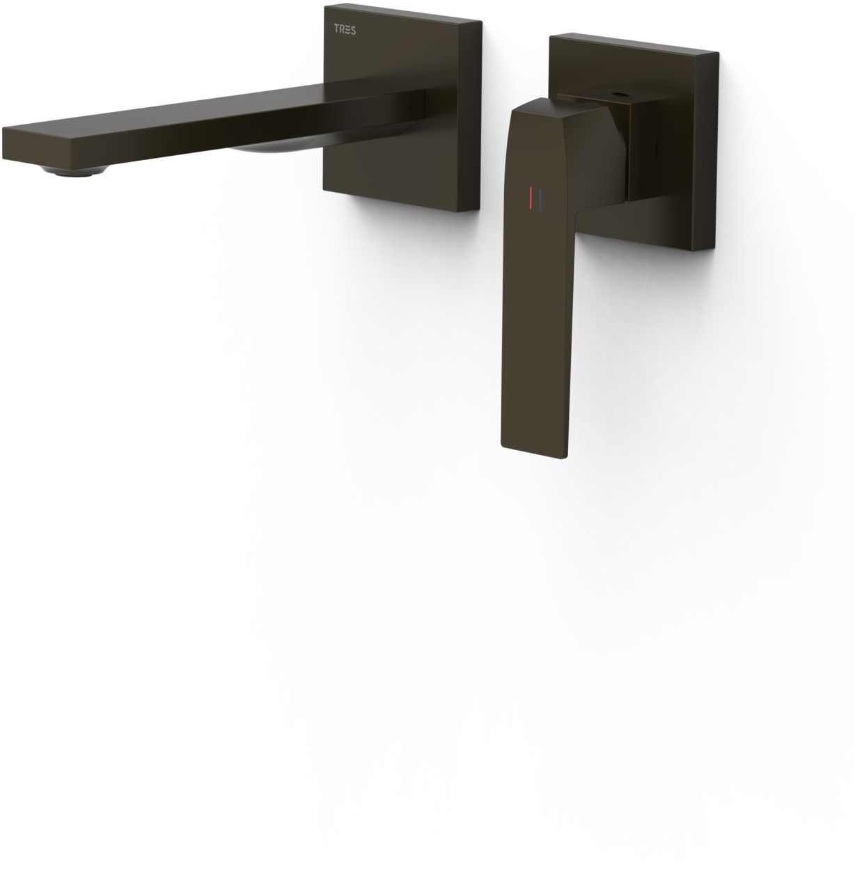 Tres Slim Exclusive Waschtischarmatur Unterputz schwarz 20230021KMB