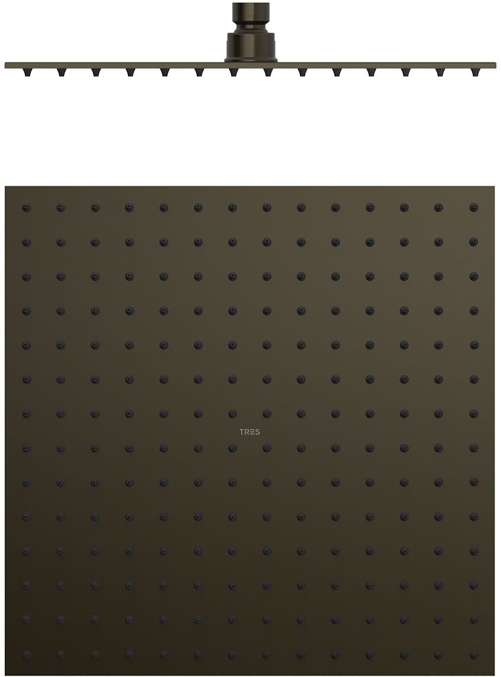 Tres Selection Kopfbrause 30x30 cm quadratisch schwarz 134315012KMB