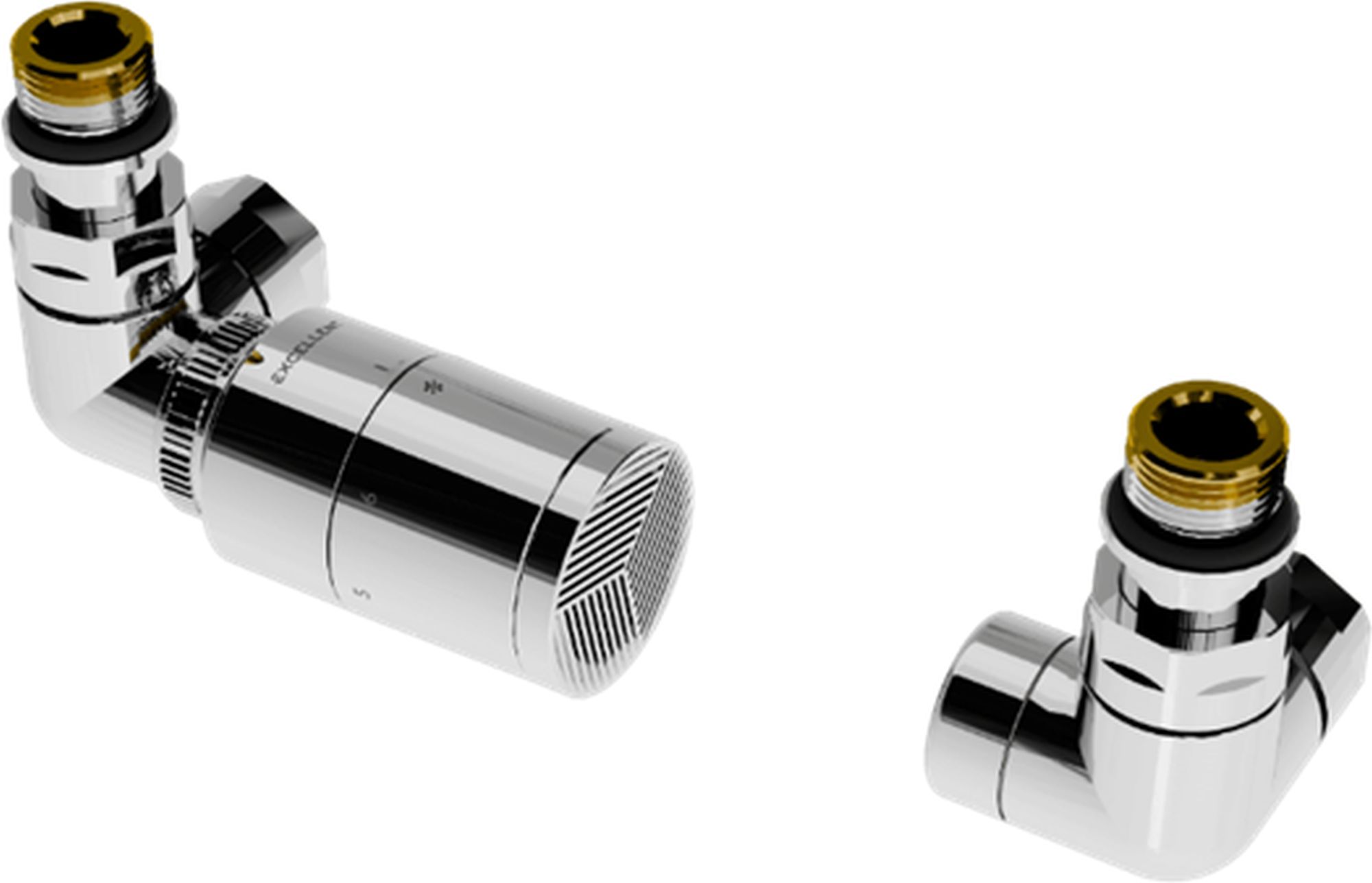 Excellent Caldo Dreiwegeventil chrom GREX.CA20.L.TT.CR