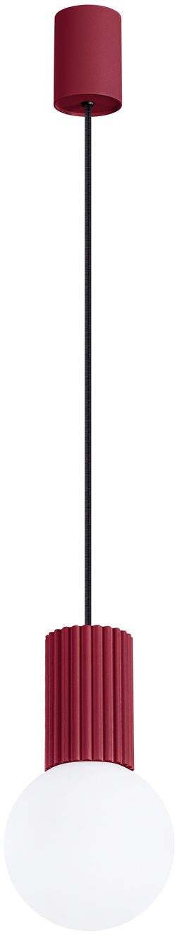 Sollux Lighting Halo Pendelleuchte 1x8 W weiß-burgund SL.1749