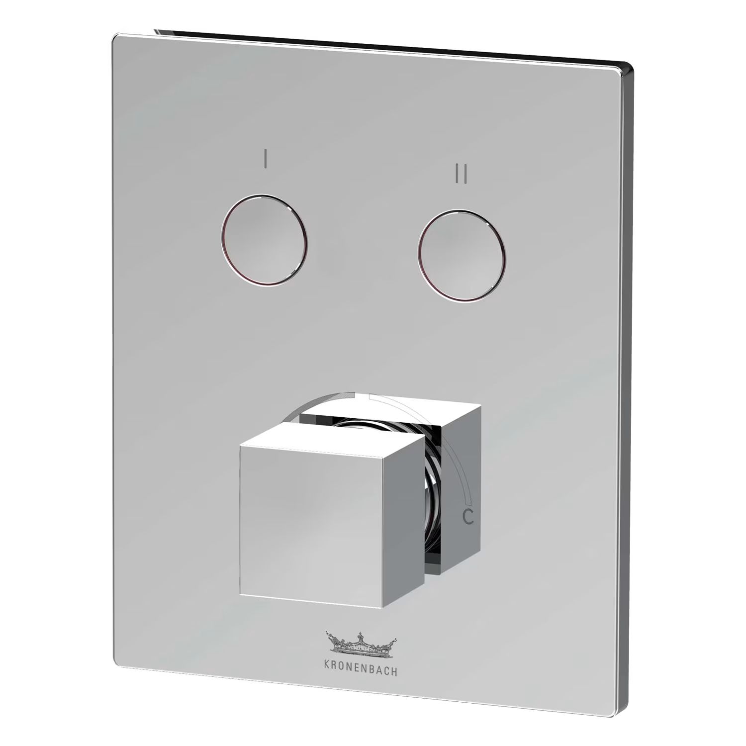 Kronenbach Smart Push Badewannen- und Duscharmatur Unterputz chrom 19045002CR