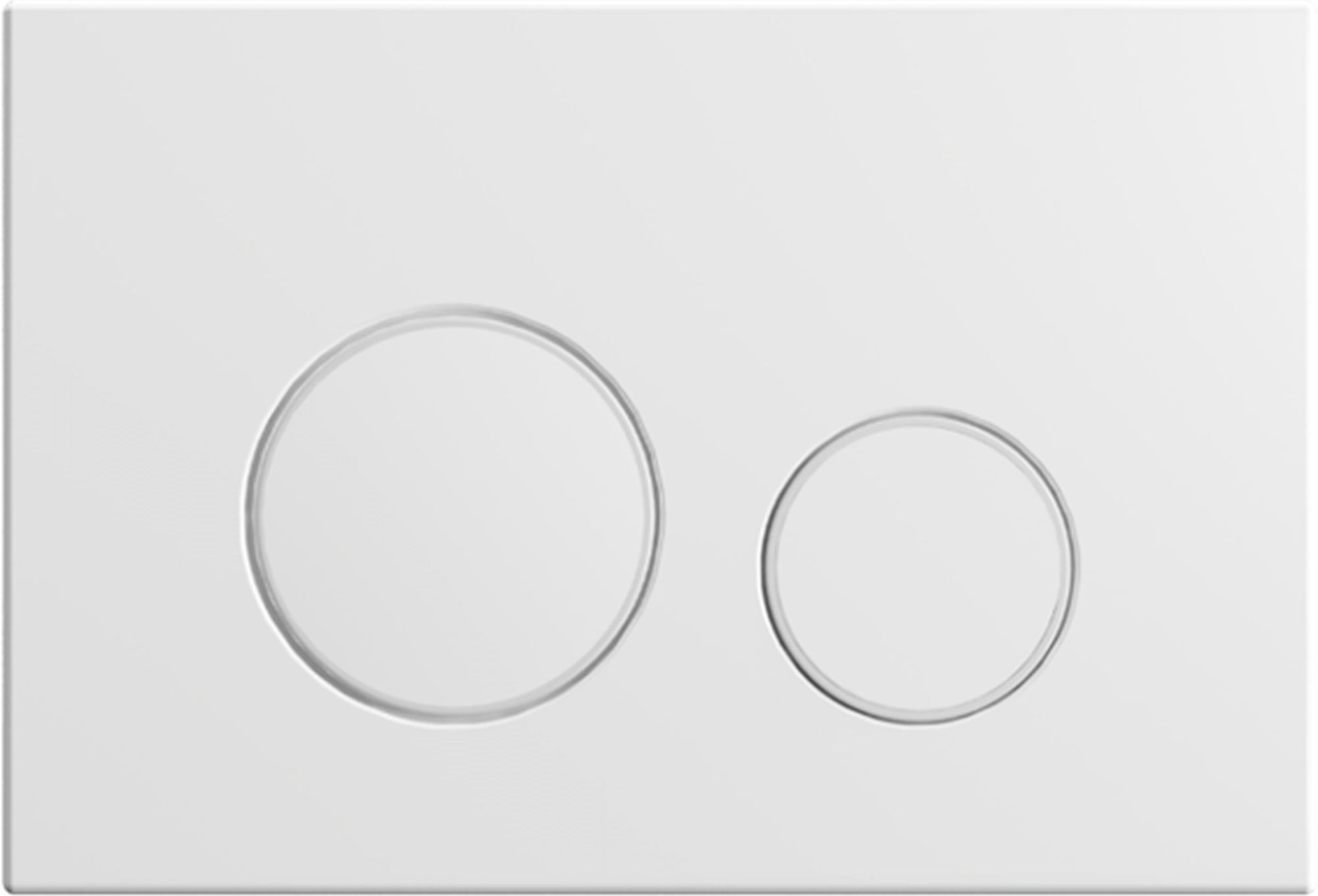 Excellent Nest Betätigungsplatte für Toilette weiß INEX.NE220.150.WH