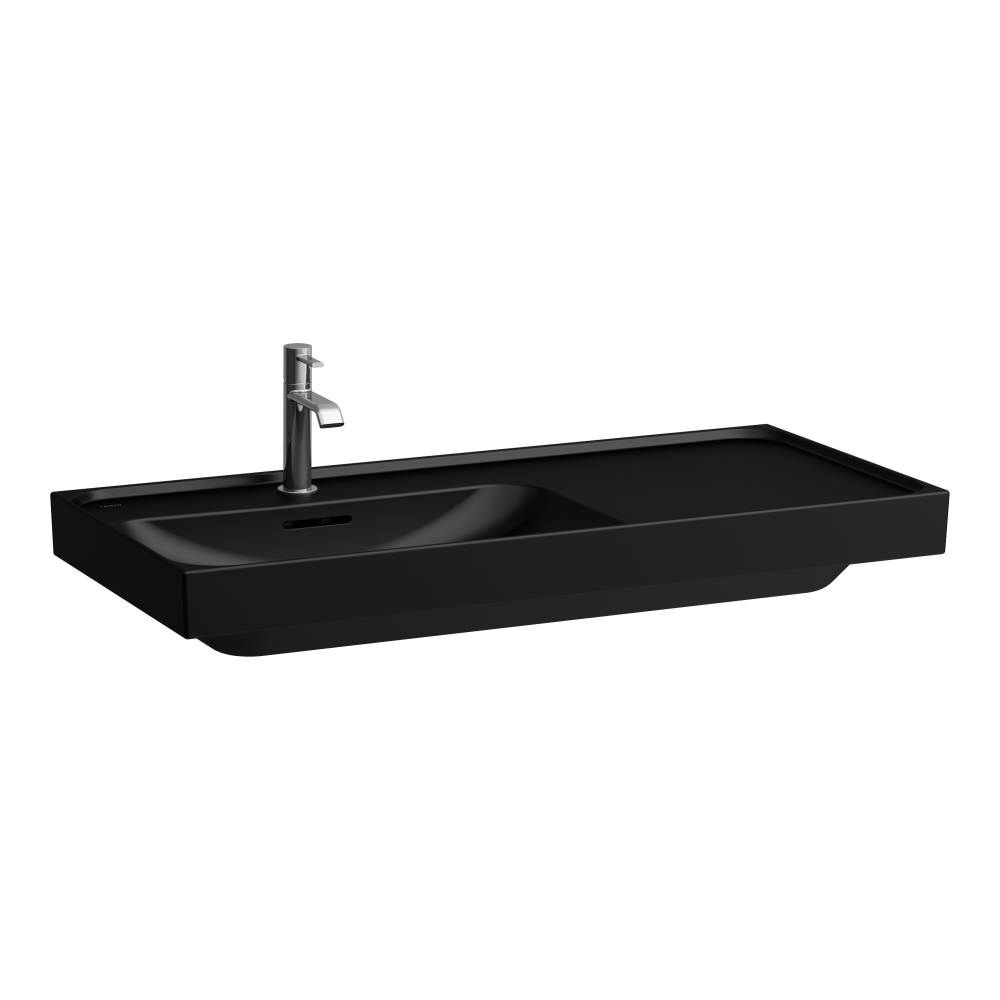 Laufen Meda Waschbecken 100x46 cm rechteckig Möbel schwarz matte H8171187161041