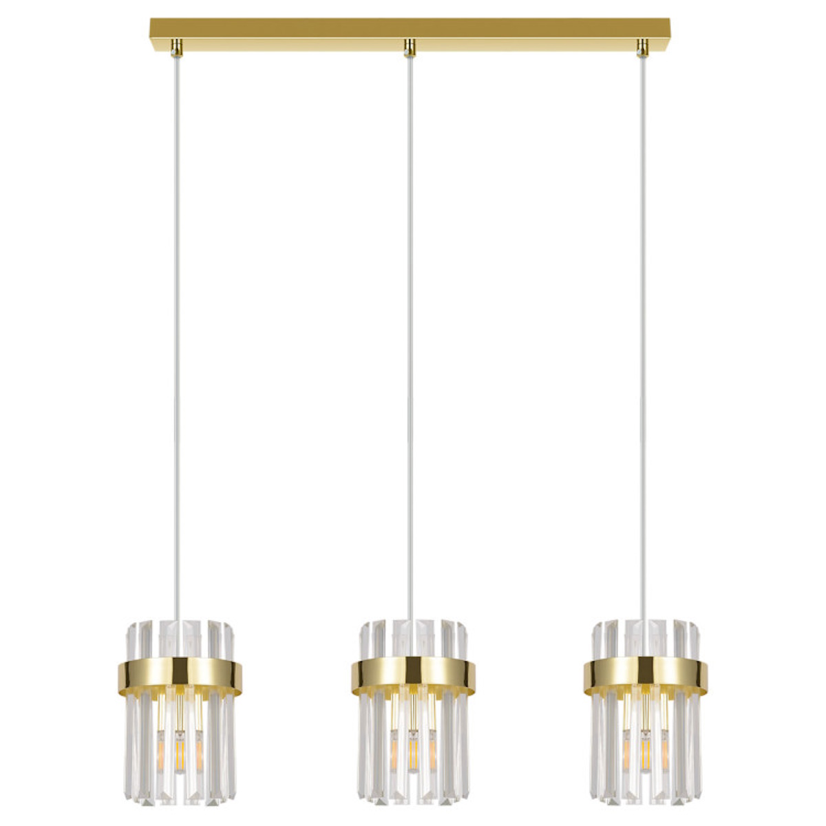 Light Prestige Vetro Pendelleuchte 3x10 W gold LP-2910/3L GD