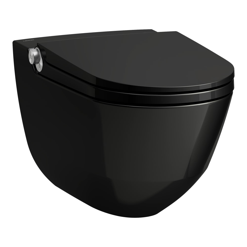 Laufen Cleanet Riva Dusch-WC hängend Spülrandlos schwarz H8206910600001