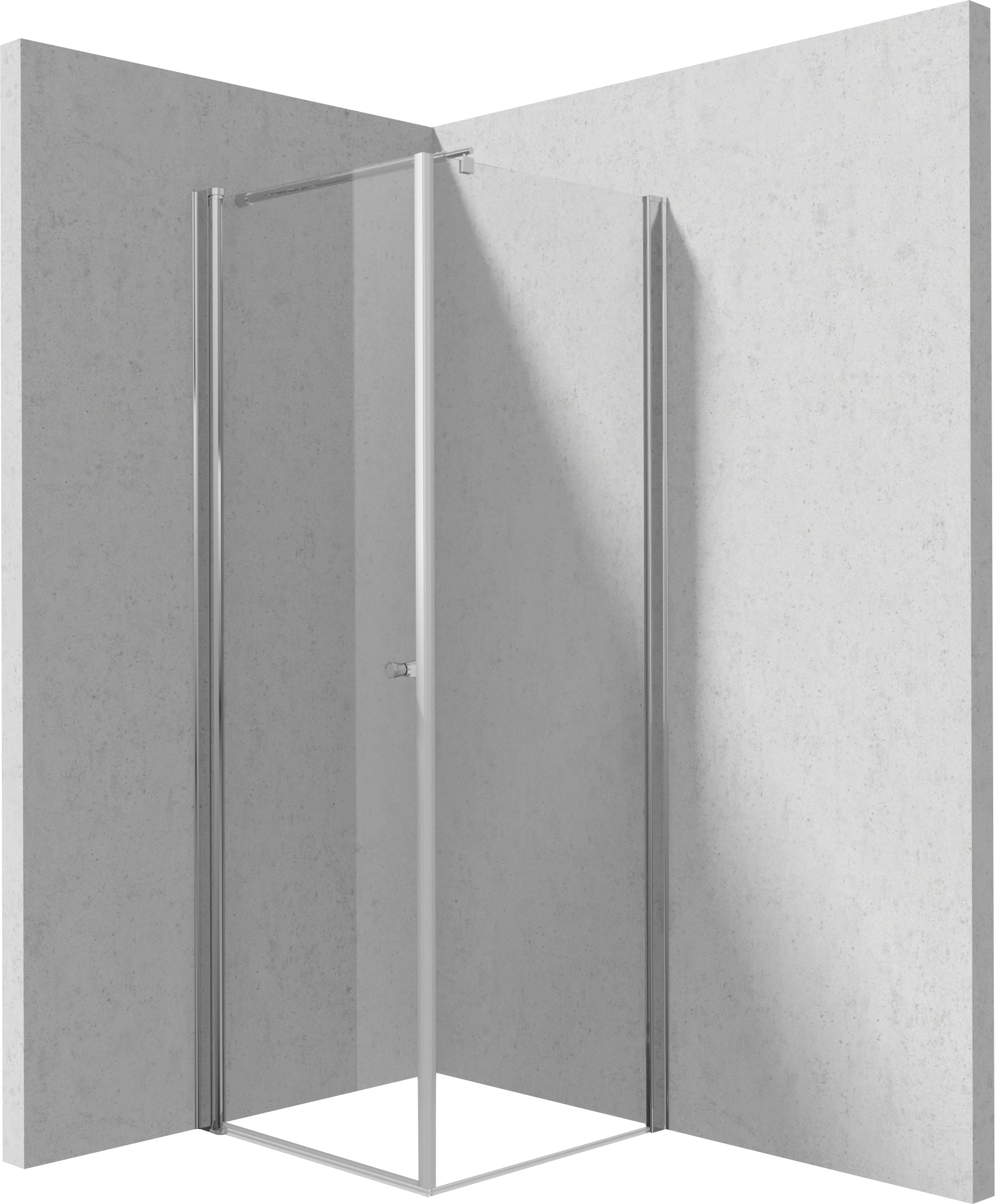Deante Kerria Plus Dusche 80x80 cm quadratisch chrom Glanz/durchsichtiges Glas KKN0W08S08