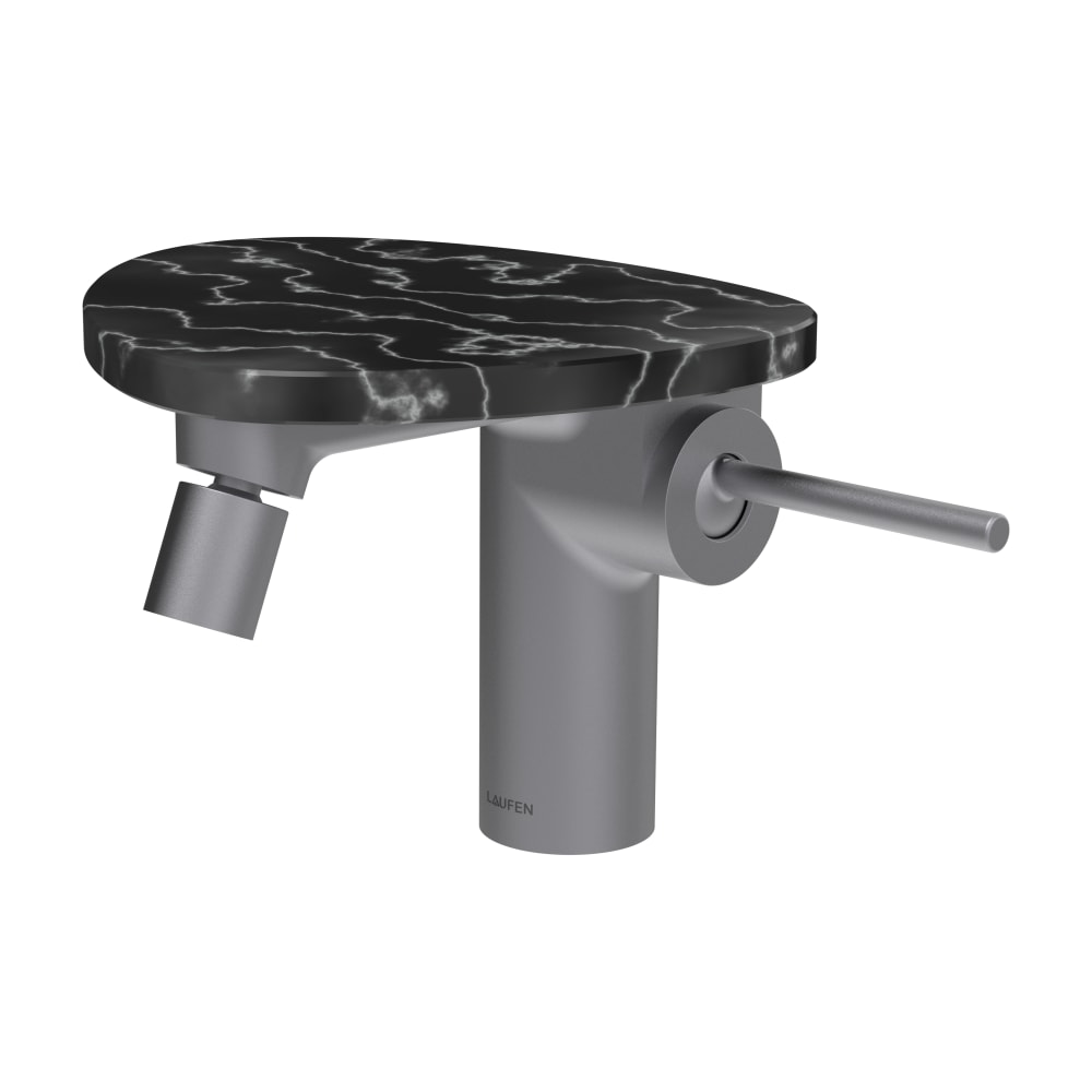Laufen Ada Bidetarmatur stehend schwarz-weiß HF506710515060