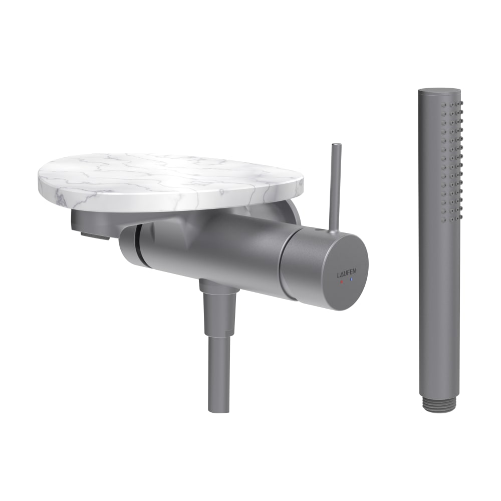 Laufen Ada Badewannen- und Duscharmatur Wandmontage weiß HF506765505060