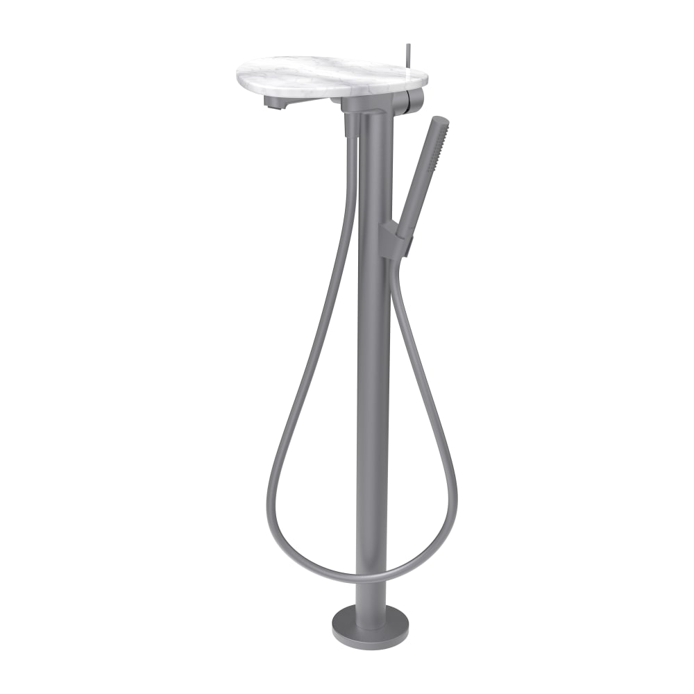 Laufen Ada Badewannen- und Duscharmatur freistehend weiß HF506781505060