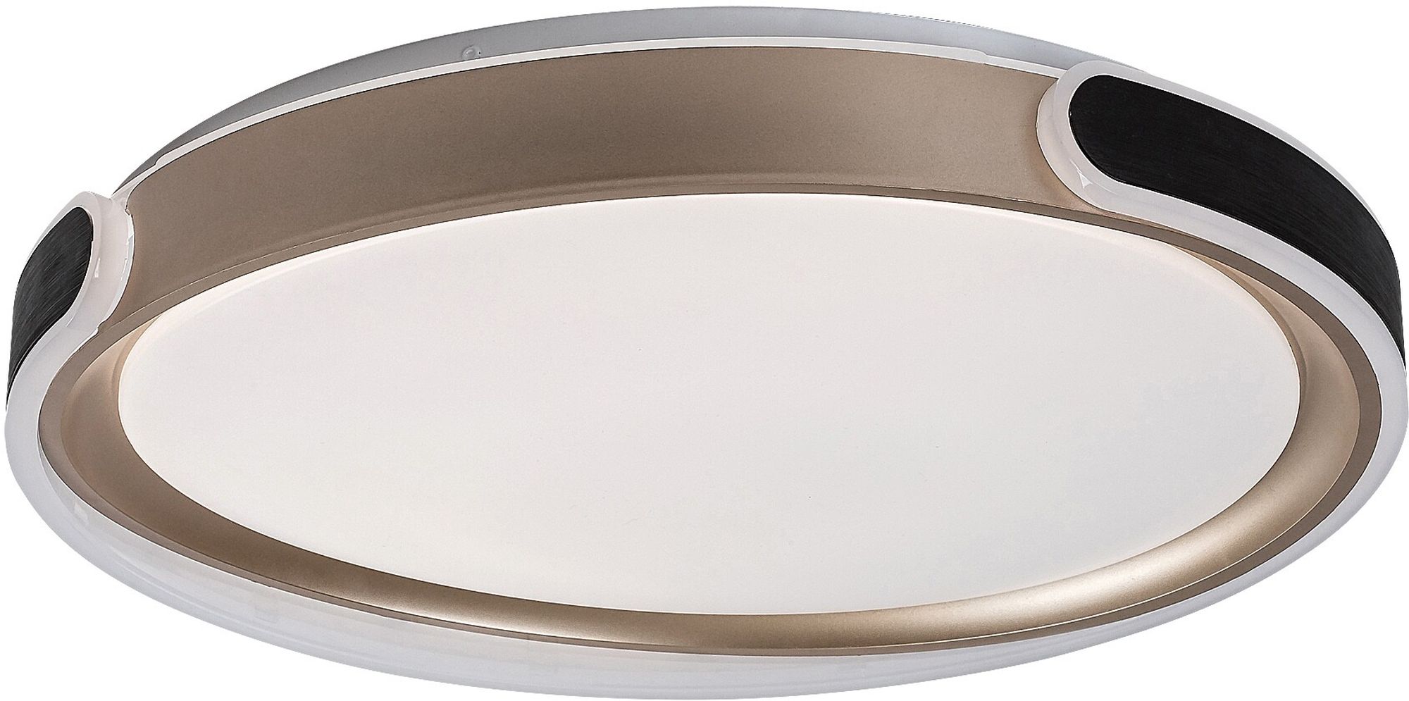 Rabalux Jindri Intelligente Deckenleuchte 1x48 W weiß-schwarz-gold 71292