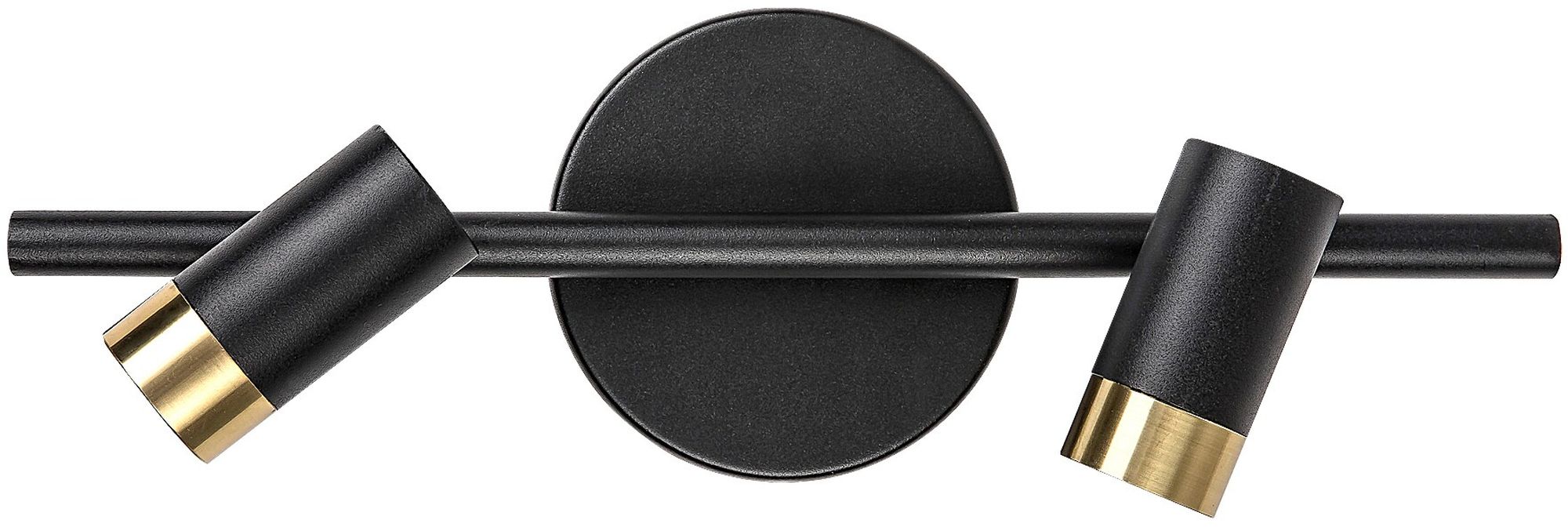 Rabalux Kadir Leuchter 2x6 W schwarz-transparent-gold 75041