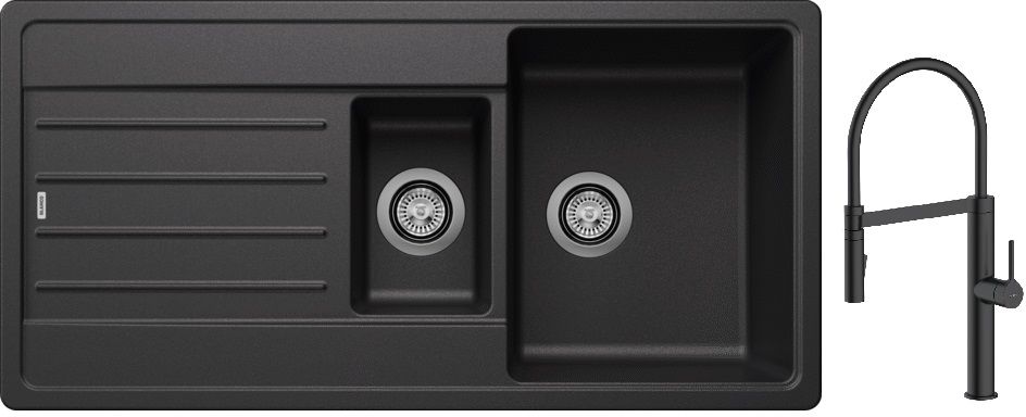 Set Granitspüle Blanco Legra 6 S 522207, Küchenarmatur Oltens Borga 35207300