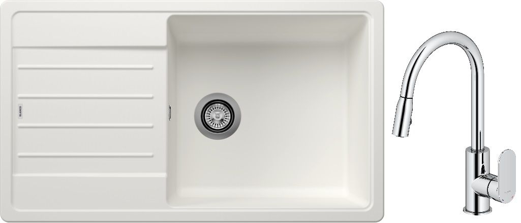 Set Granitspüle Blanco Legra XL 6 S 523328, Küchenarmatur Oltens Lista 35202100