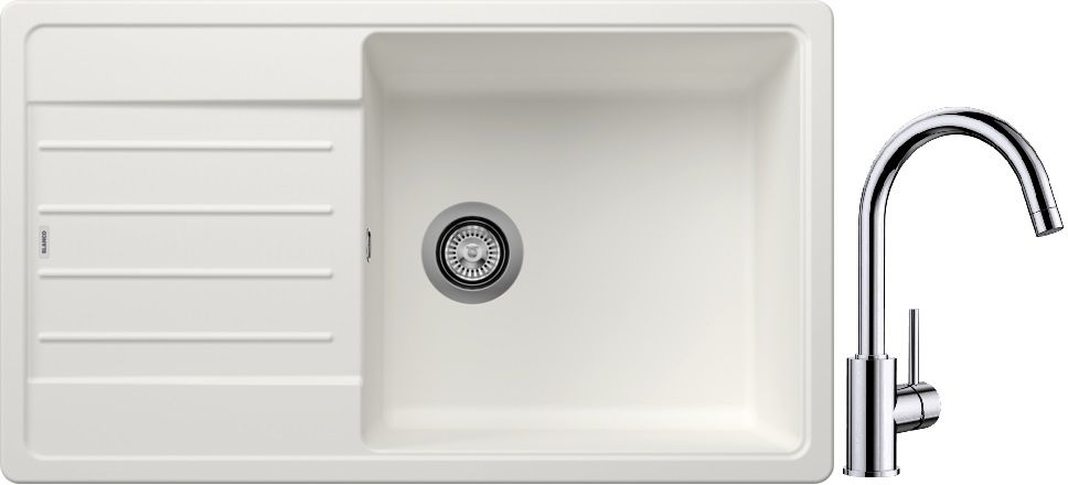 Set Granitspüle Blanco Legra XL 6 S 523328, Küchenarmatur Blanco Mida 517742