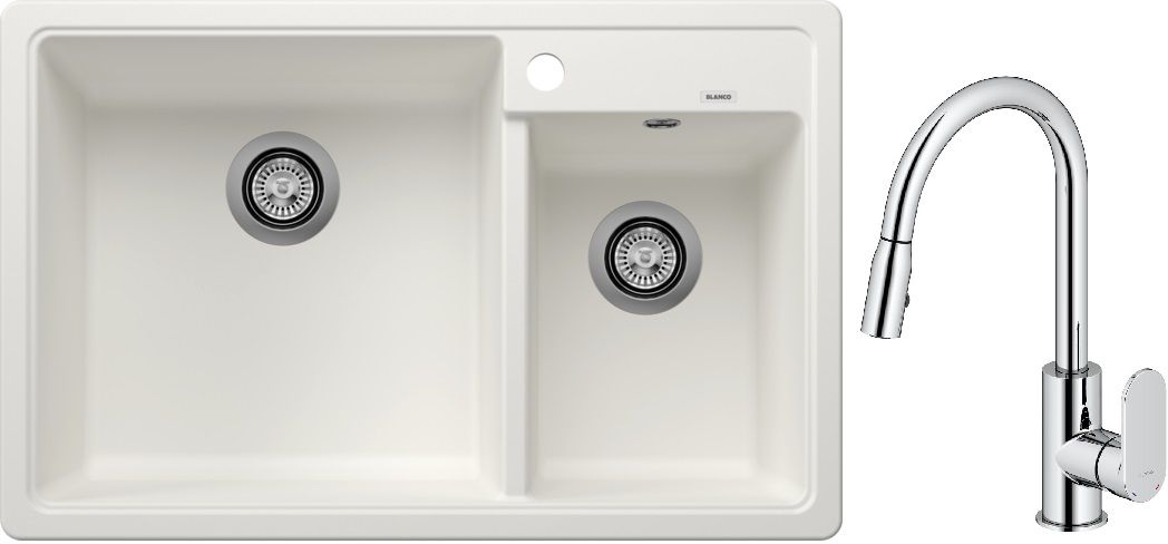 Set Granitspüle Blanco Legra 8 526226, Küchenarmatur Oltens Lista 35202100