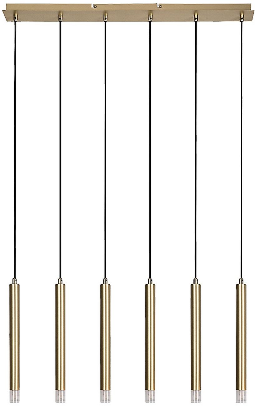 Rabalux Ramira Pendelleuchte 6x5 W transparent-gold 72363