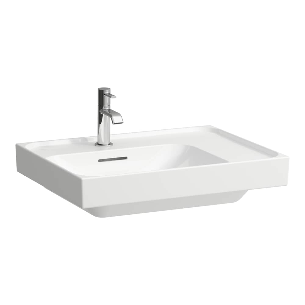 Laufen Meda Waschbecken 60x46 cm rechteckig Möbel weiß glanz H8181114001041