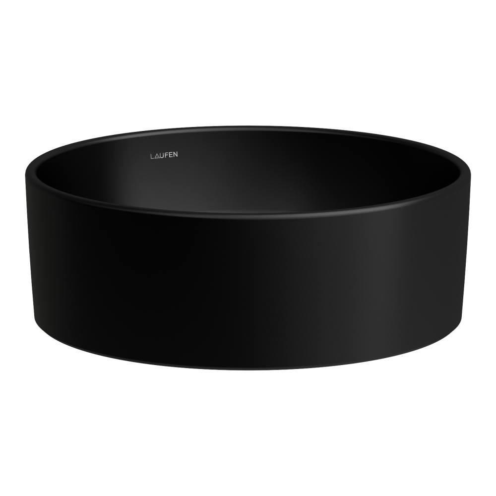 Laufen Savoy Waschbecken 38x38 cm rund Aufsatzwaschbecken schwarz H8129417161121