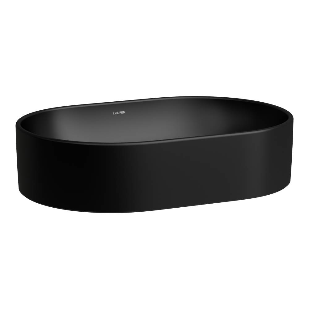 Laufen Savoy Waschbecken 55x38 cm oval Aufsatzwaschbecken schwarz H8129447161121