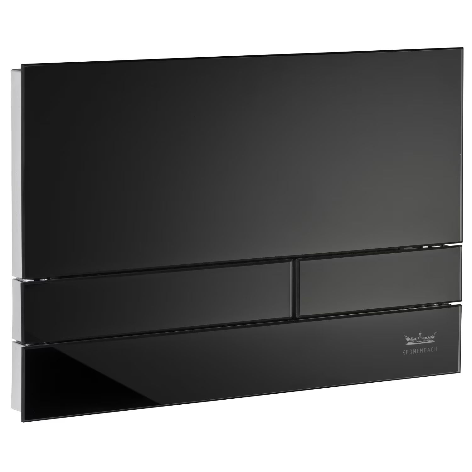 Kronenbach Plantec 2.0 Betätigungsplatte für Toilette glänzender Chrom-schwarz KB1126041904