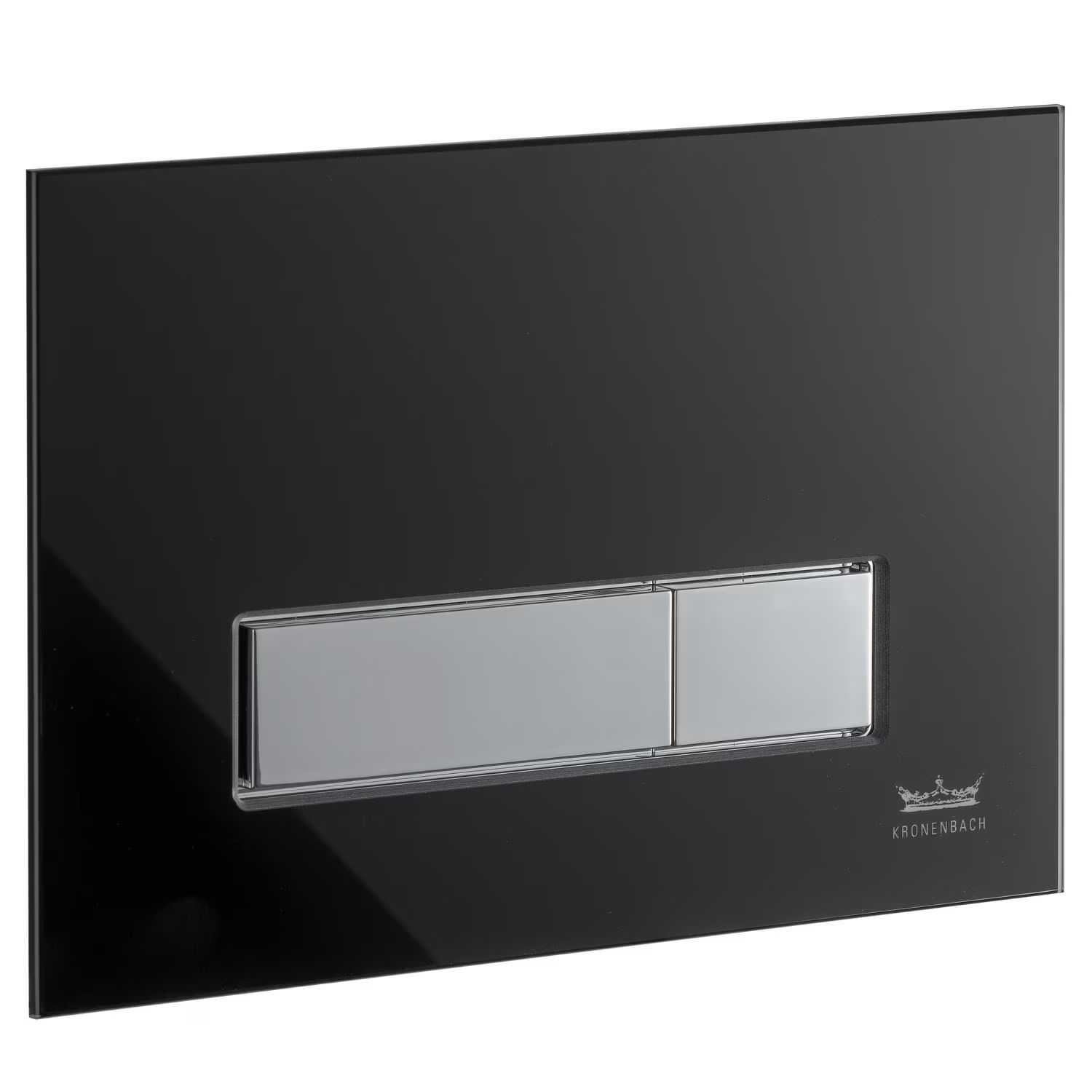 Kronenbach Plantec 2.0 Betätigungsplatte für Toilette glänzender Chrom-schwarz KB829021904