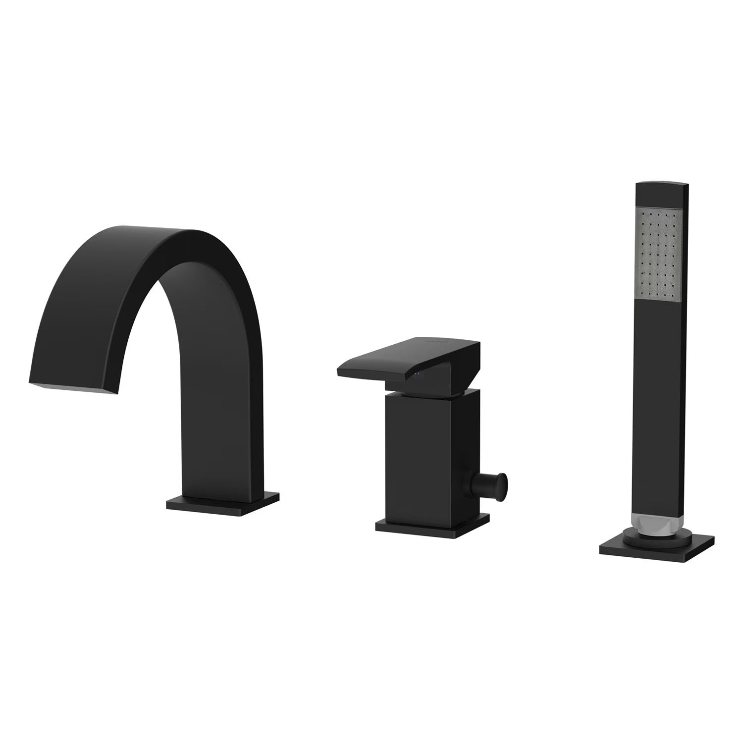 Kronenbach Quara 3.0 Badewannen- und Duscharmatur awannenmontiert schwarz KB100366C11