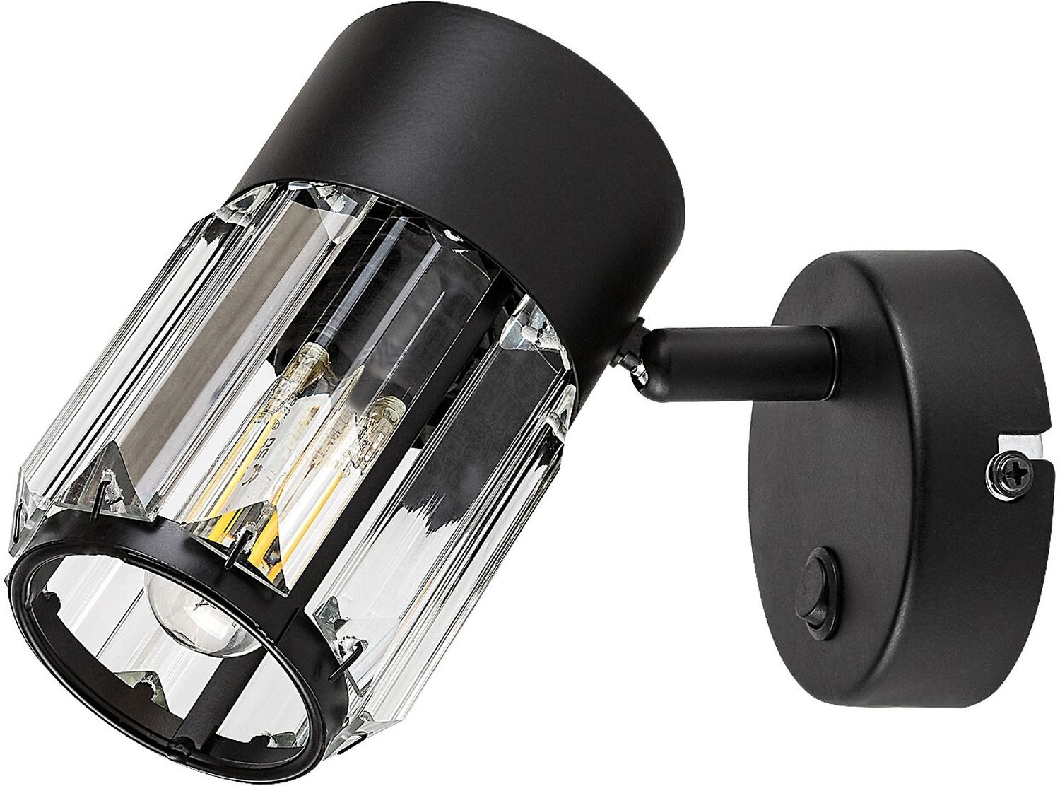 Rabalux Venaro Leuchter 1x15 W schwarz-transparent 73059