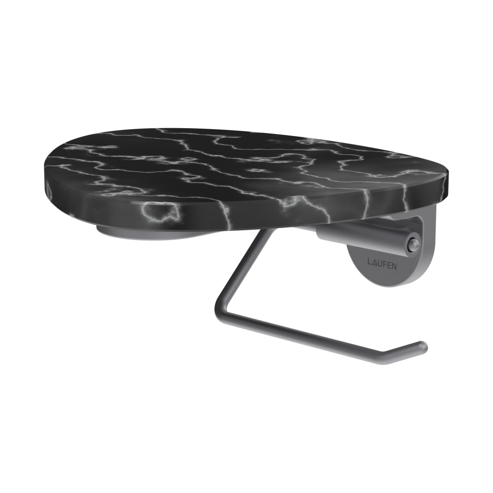 Laufen Ada Toilettenpapierhalter stahl-schwarz HF506791506060