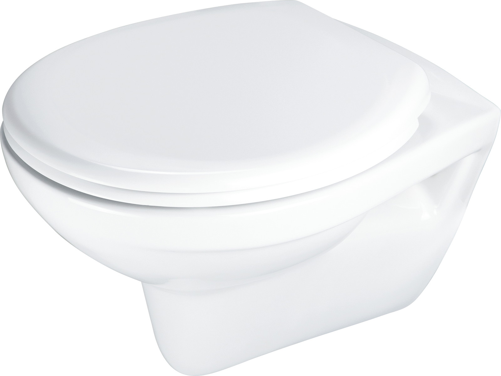 Deante Boro WC-Becken mit Absenkautomatik-Sitz hängend Spülrandlos weiß Glanz CMOD6SPW