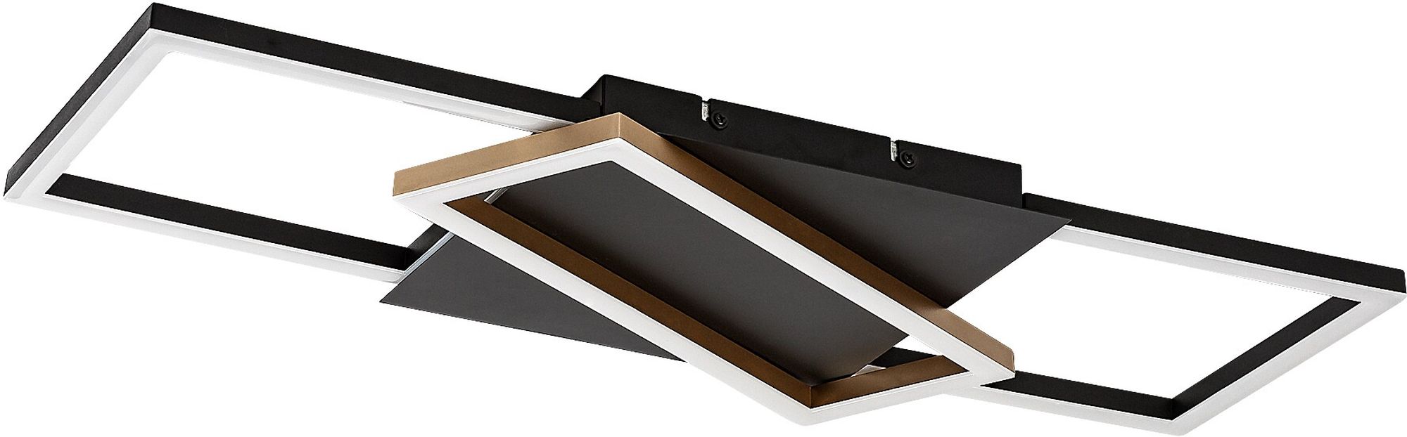 Rabalux Kitlee Deckenlampe 2x40 W weiß-schwarz-gold 71391