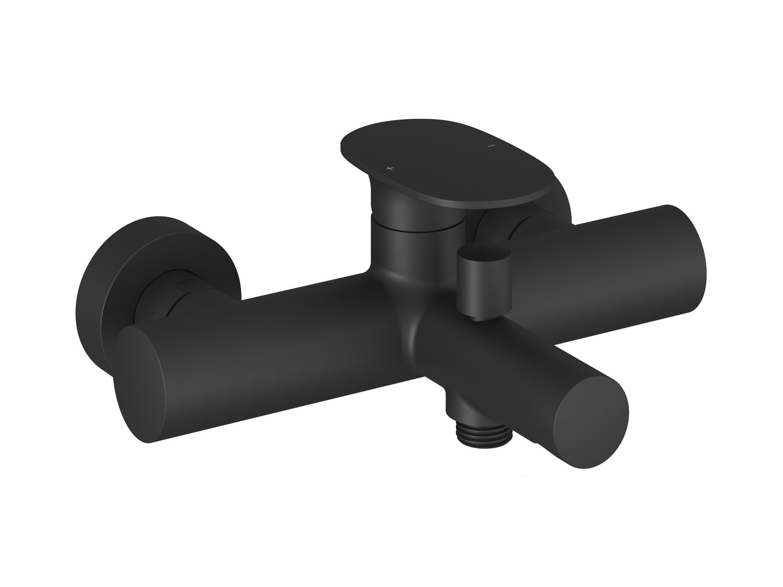 Ravak Spring Badewannen- und Duscharmatur Wandmontage schwarz X070547