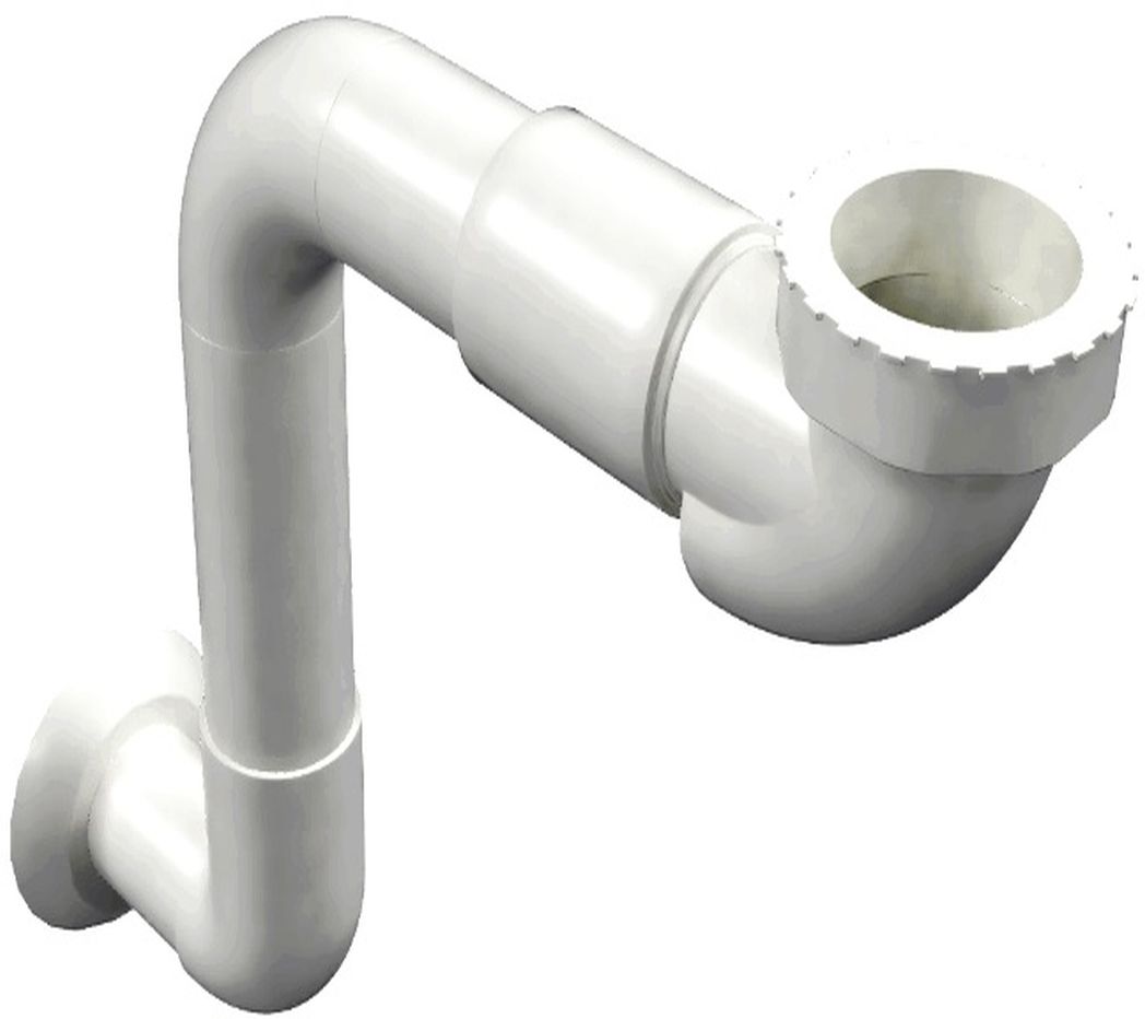 Actima Siphon für das Waschbecken Rohr weiß INNL.1219.SET.01.WH