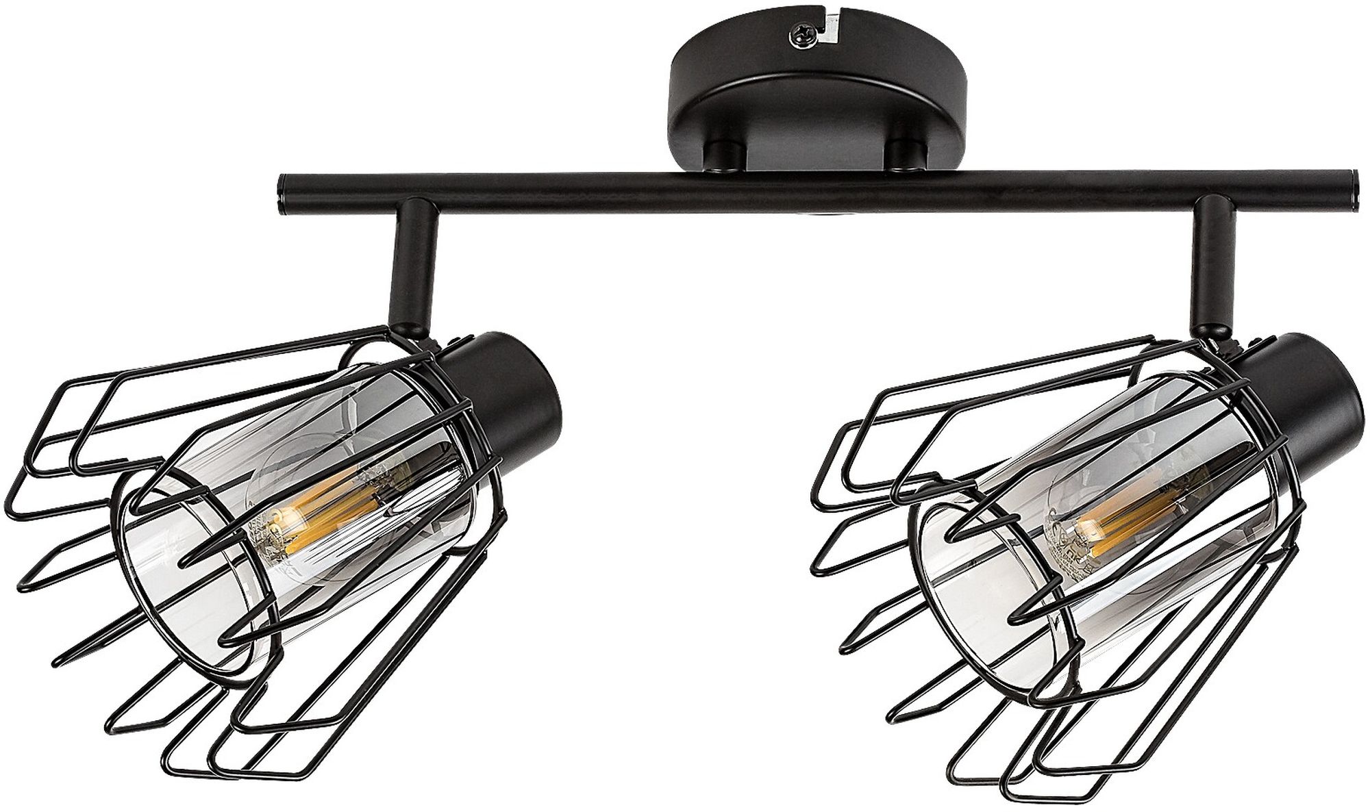 Rabalux Emerencia Deckenlampe 2x40 W schwarz-verraucht 73068